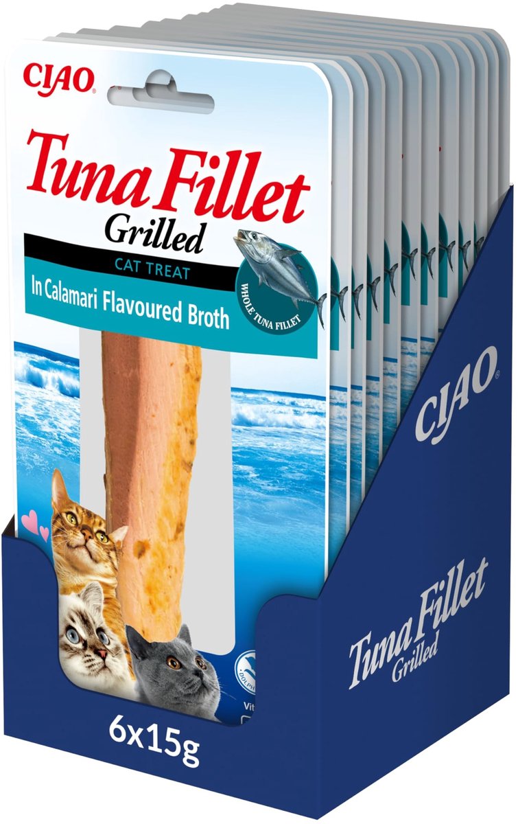 Solidchoice - Gegrilde Tonijnfilets in Inktvisbouillon, 12 x 15 g