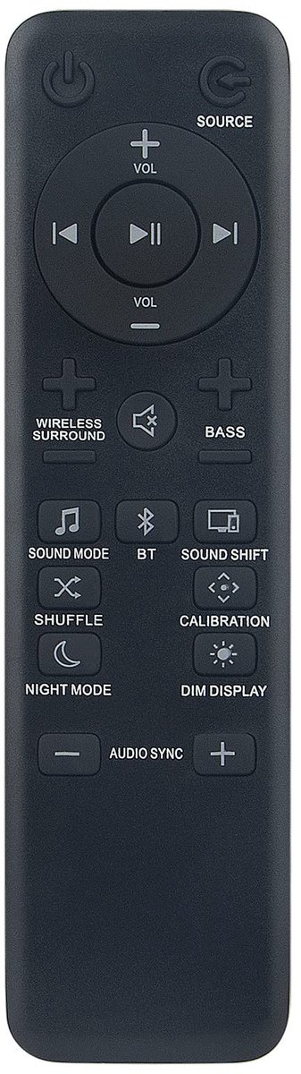Solidchoice - Vervangende Afstandsbediening voor JBL Soundbar Modellen