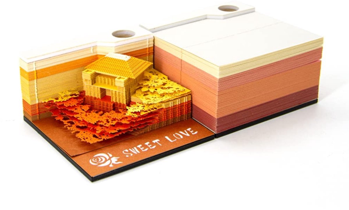 Solidchoice - 3D Memo Pad Love House Model