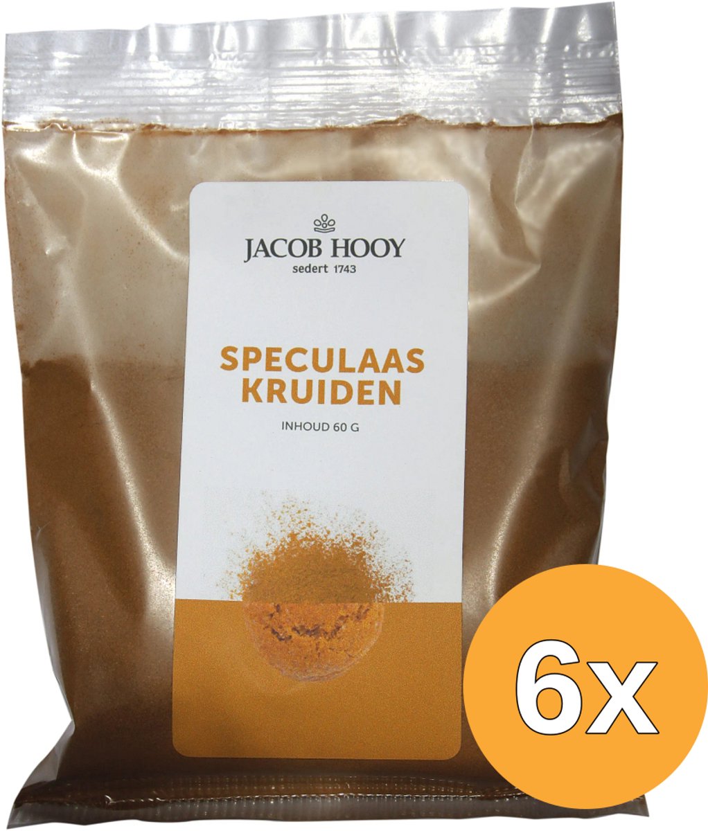 6x Jacob Hooy Speculaaskruiden (60 gr)