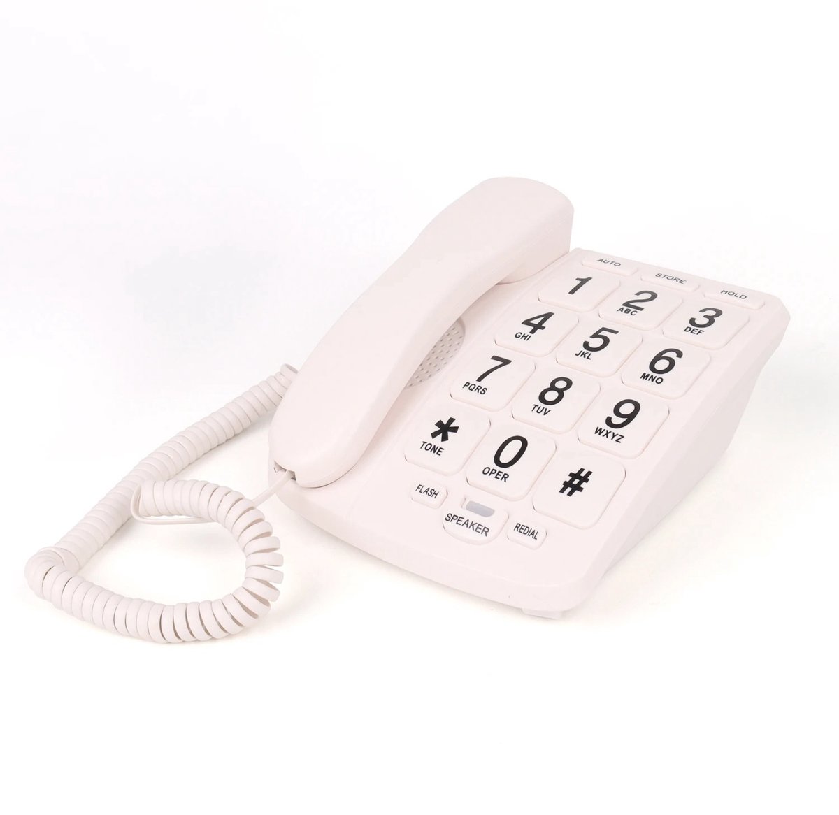 NordHaus Grote Knoppen Telefoon - Vaste Telefoon - Huistelefoon - Extra Grote Toetsen - Handsfree Speakerfunctie