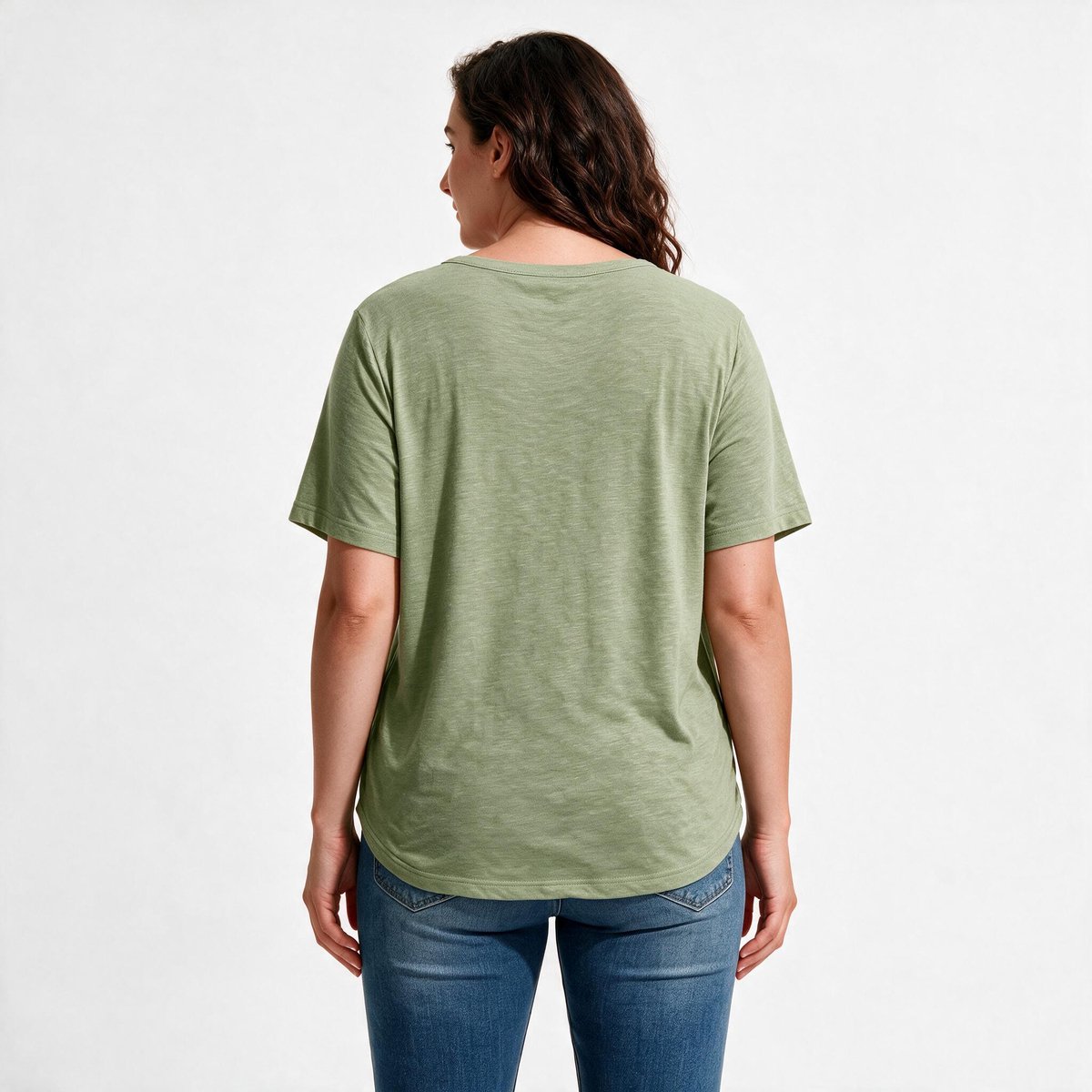 Imily Bela Dames Basic T-shirt met V-hals