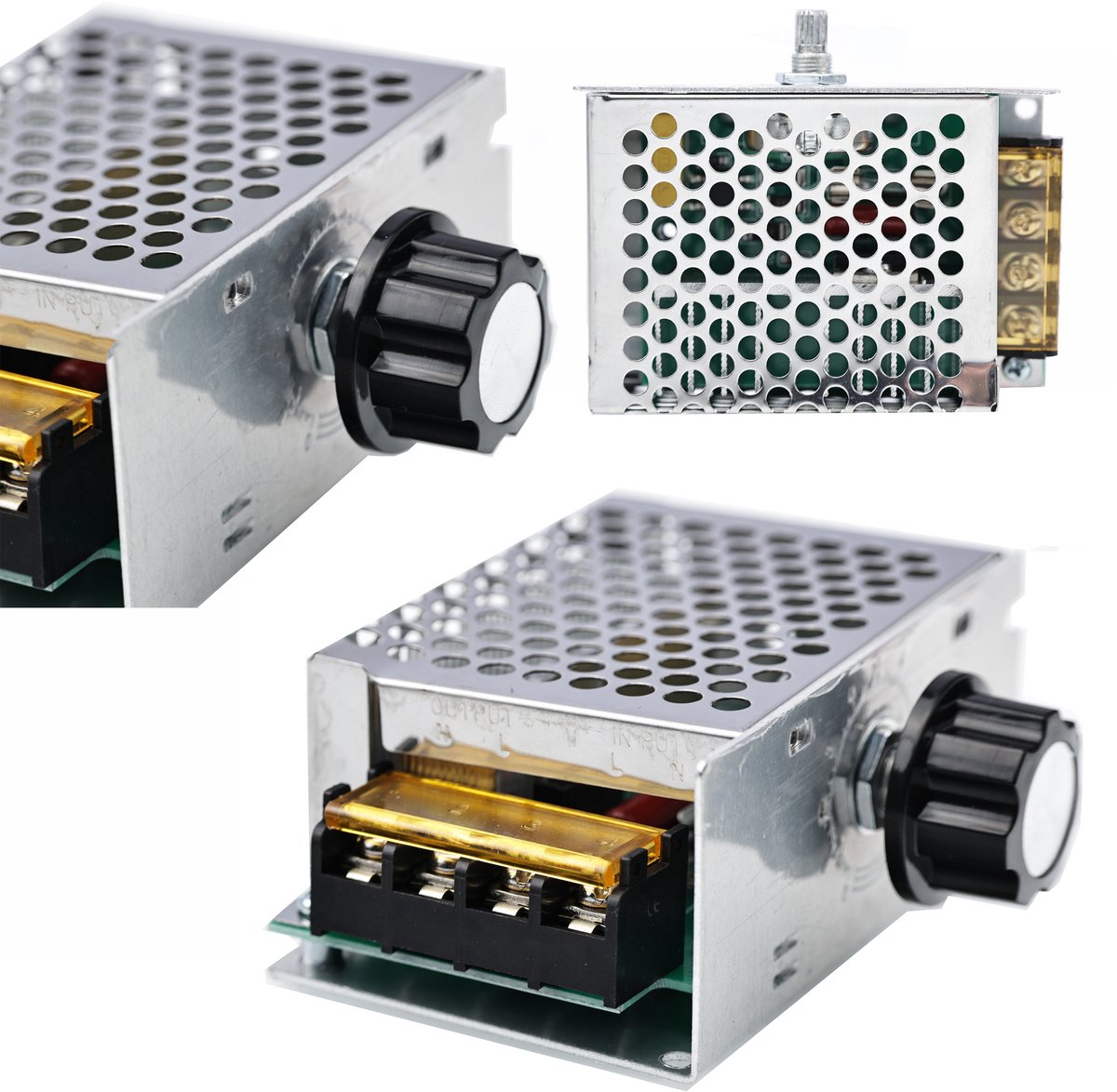 Rosfix Toerentalregelaar Motor - Potentiometer met Schaal - 230V AC 4000W 20A - BTA24-600B Triak