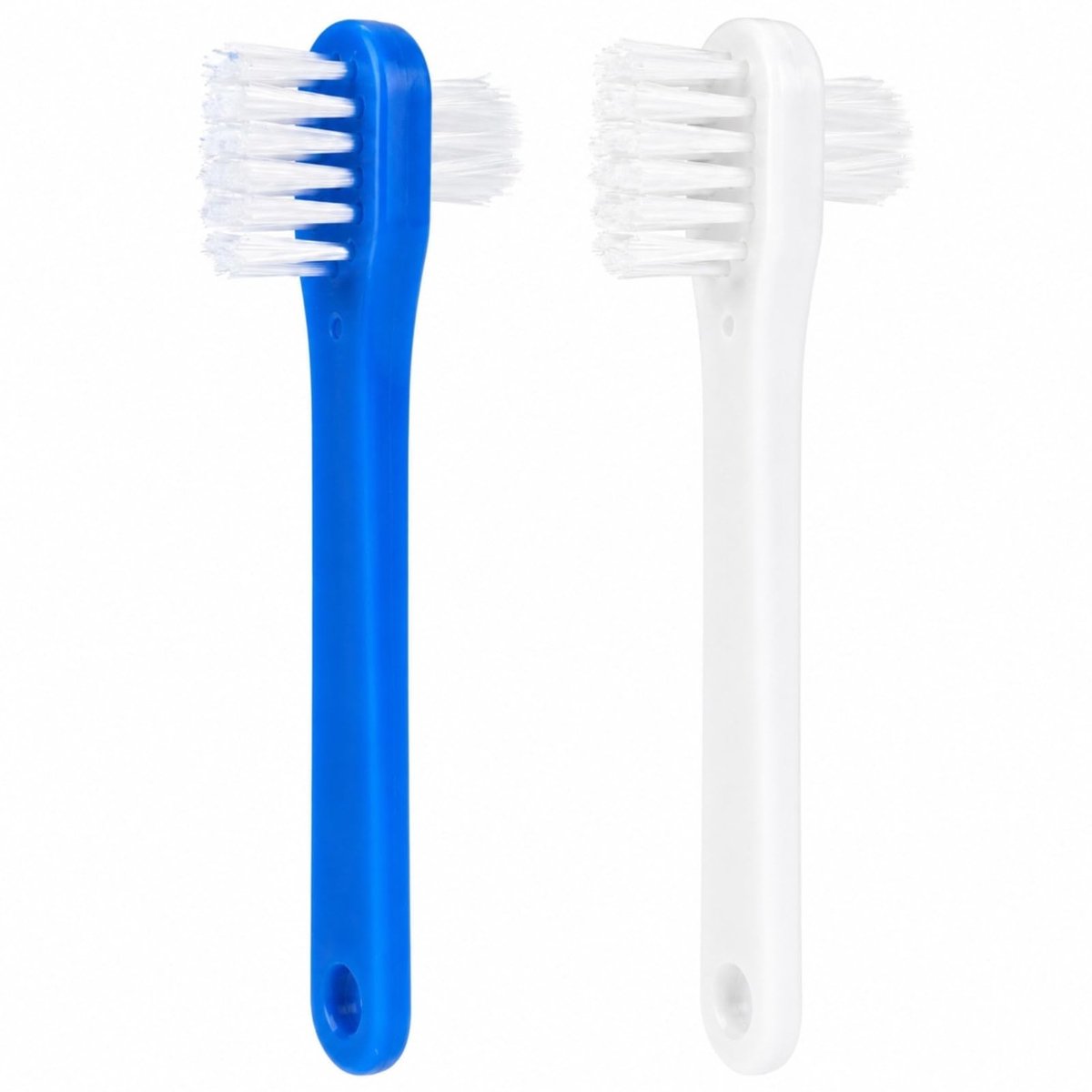 Solidchoice - Set van 2 Dubbelzijdige Tandenborstels voor Prothese en Beugels