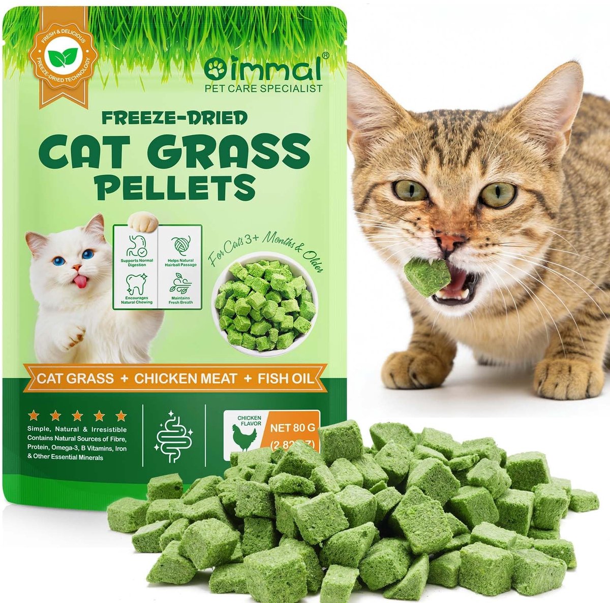 Solidchoice - Natuurlijke Kattenvoer Snoepjes met Kip en Visolie 80 g
