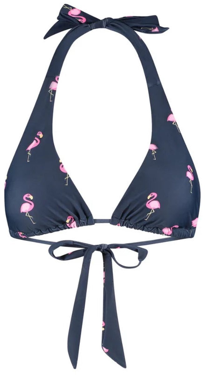 Son of a Beach Flamingo Blue Bikini Top - Blauw