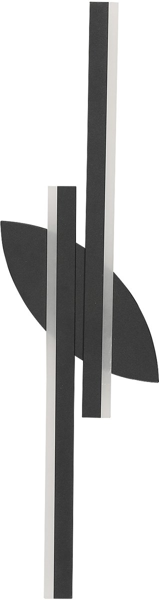 Riserva LED Wandlamp modern minimalistisch langwerpig zwart 14W koud wit 6500K Ra80, voor studeerkamer, slaapkamer, keuken, woonkamer, eetkamer