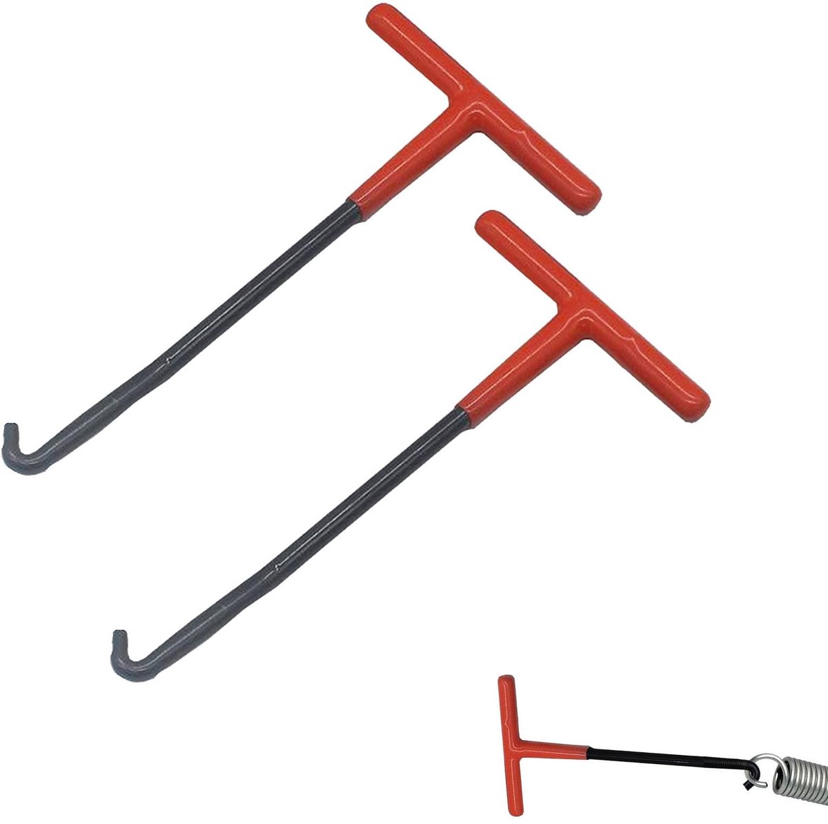 Solidchoice - Set van 2 Veertrekhaken voor Motorgereedschap met Antislip Grip
