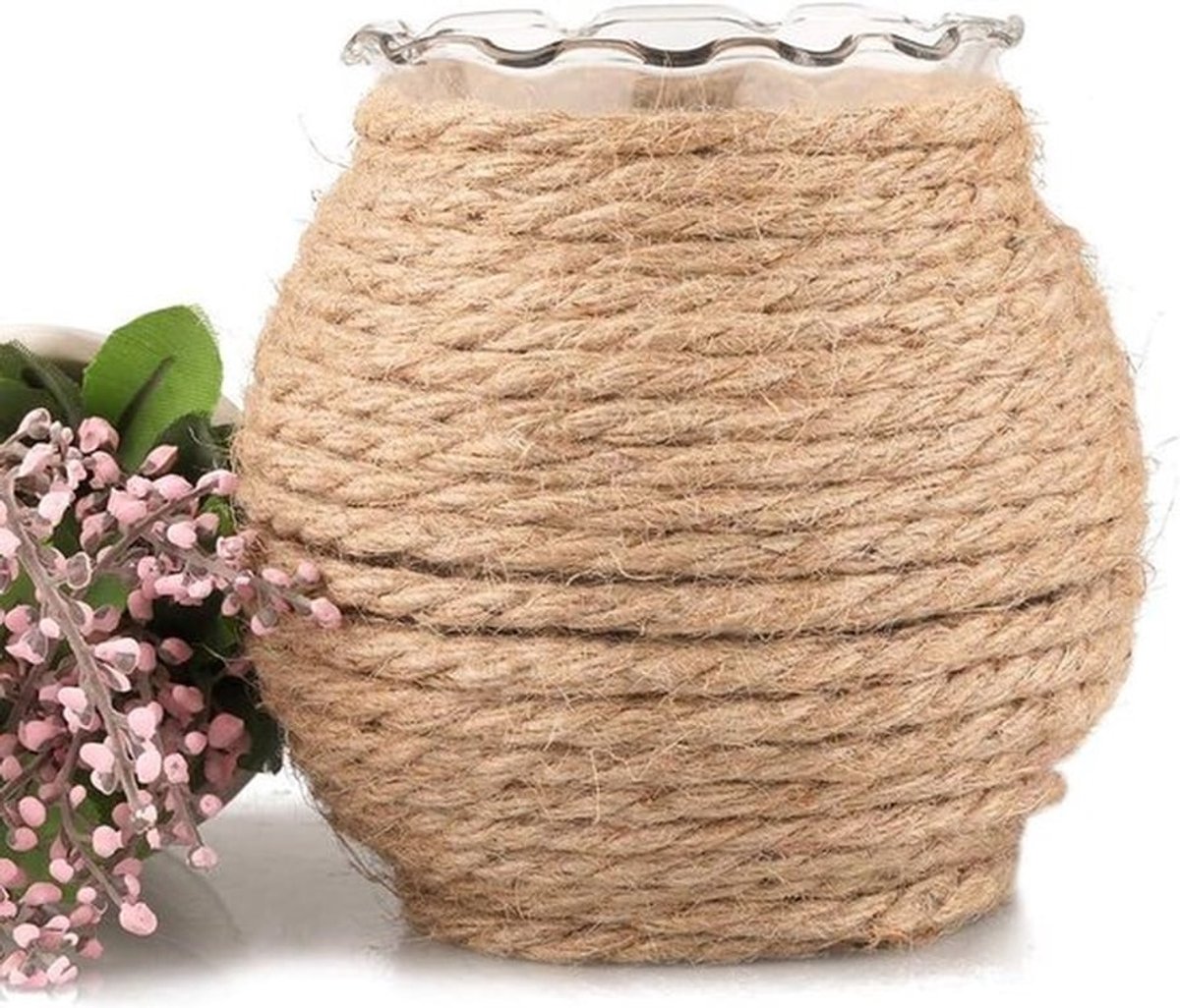 3 mm 4-laags natuurlijk jute koord voor geschenkverpakkingen-boeketten