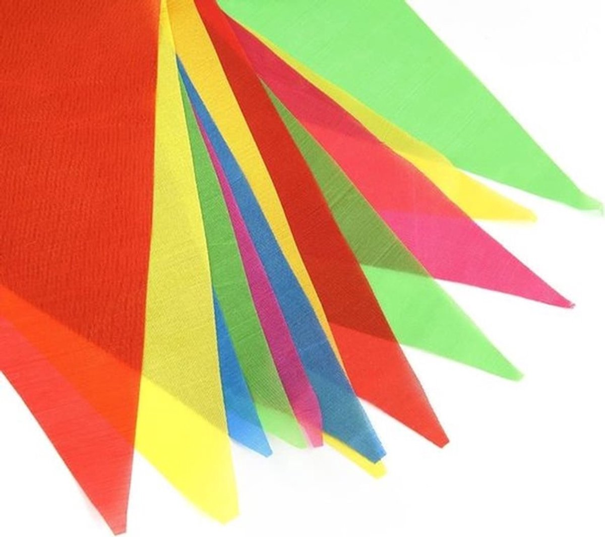 Vlaggetjesslinger 100 meter - Feestdecoratie - Kleurrijke Banner - Verjaardagsfeest - Slaapkamer Decoratie - Klaslokaal Decoratie