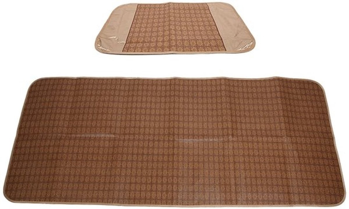 Slaapmat Opvouwbaar - Zomer Rotan - Polyester - Inclusief Kussenhoes - 195 x 80 cm - Lichtgewicht 826 g - Koelmat