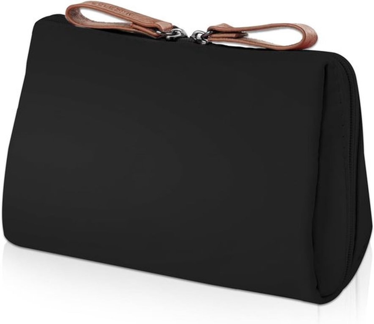 Reis Make-up Tas, Kleine Multifunctionele Waterdichte Toilettas, Draagbare Organizer voor Vrouwen en Meisjes, Zwart, 18.5*12*7.5CM, Perfect voor Op Reis en Dagelijks Gebruik
