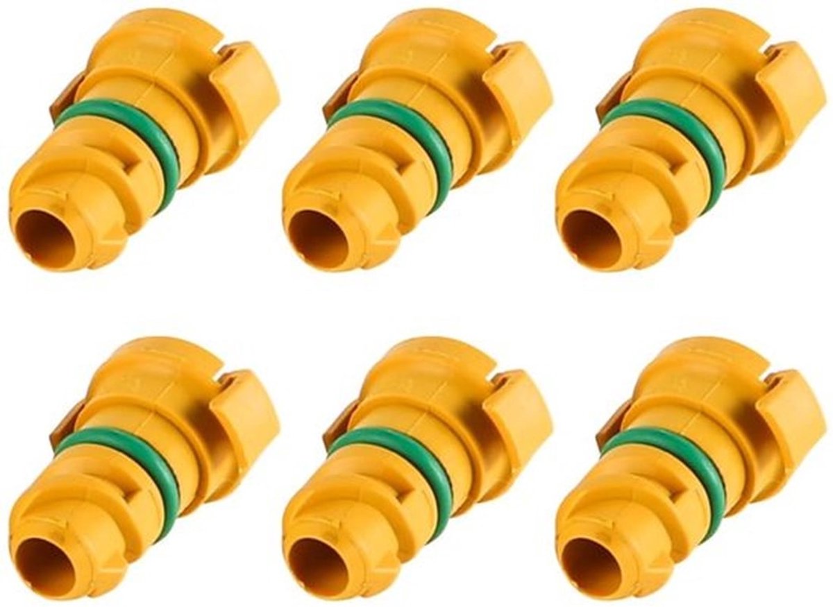 Olieaftapplug 6-pack - Aftapschroef - Motoroliecarter - Geschikt voor FT4Z-6730-A/KX6Z6730B - ABS - Groene oliekeerring