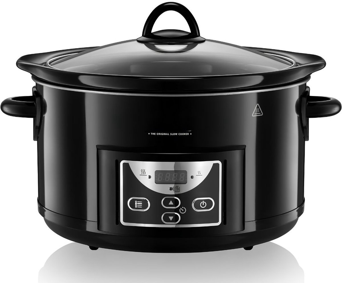 SP® Slowcooker - Warmhoudfunctie - Keramische Binnenpan - Zwart - 31cm x 35cm x 26cm