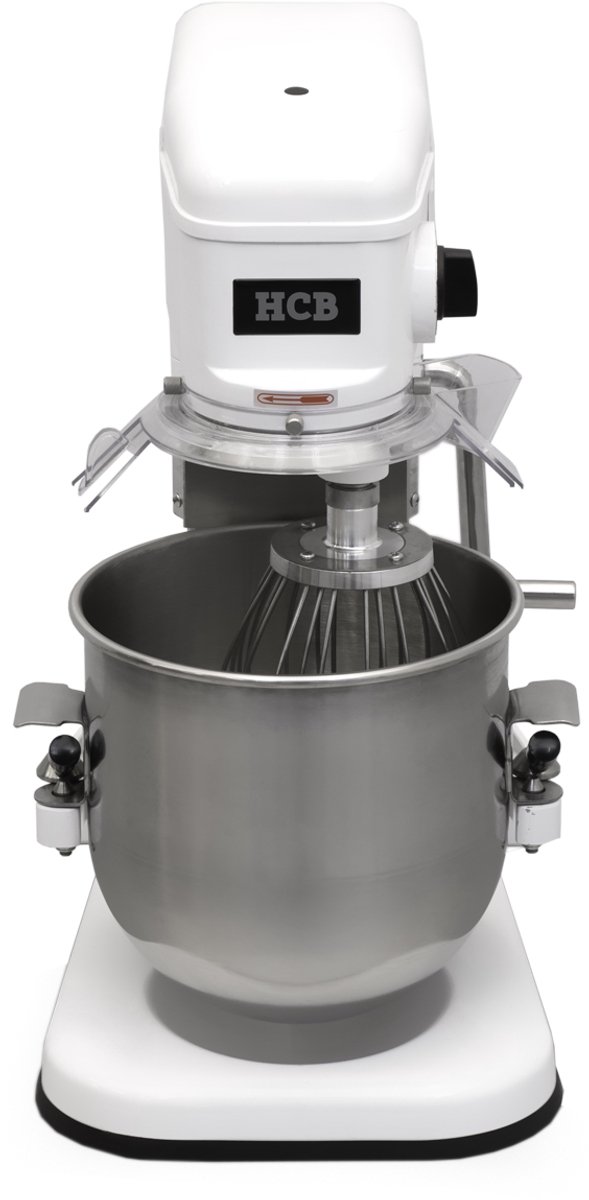 HCB® - Professionele Horeca Planeetmenger - 10 liter - 230V - RVS / INOX deegmachine - Kneedmachine - Keuken machine - Planeetmixer - Deegkneder machine - Spiraalkneder - 55 kg - 6497 van HCB — afbeelding 4