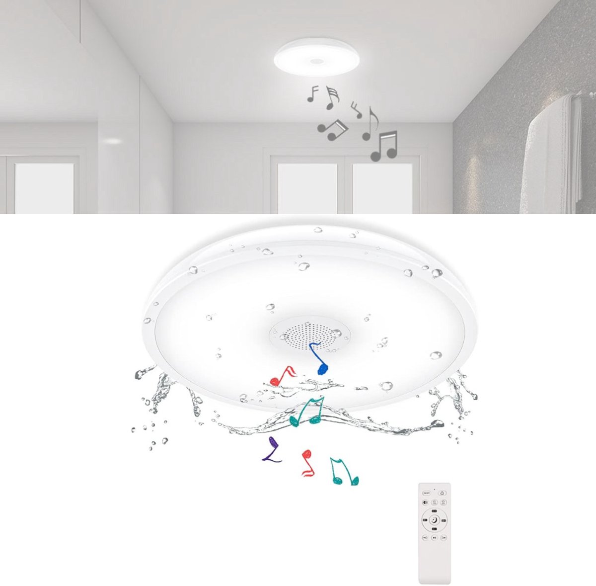 Zavio® Badkamerlamp - Plafoniere Badkamer - Plafond