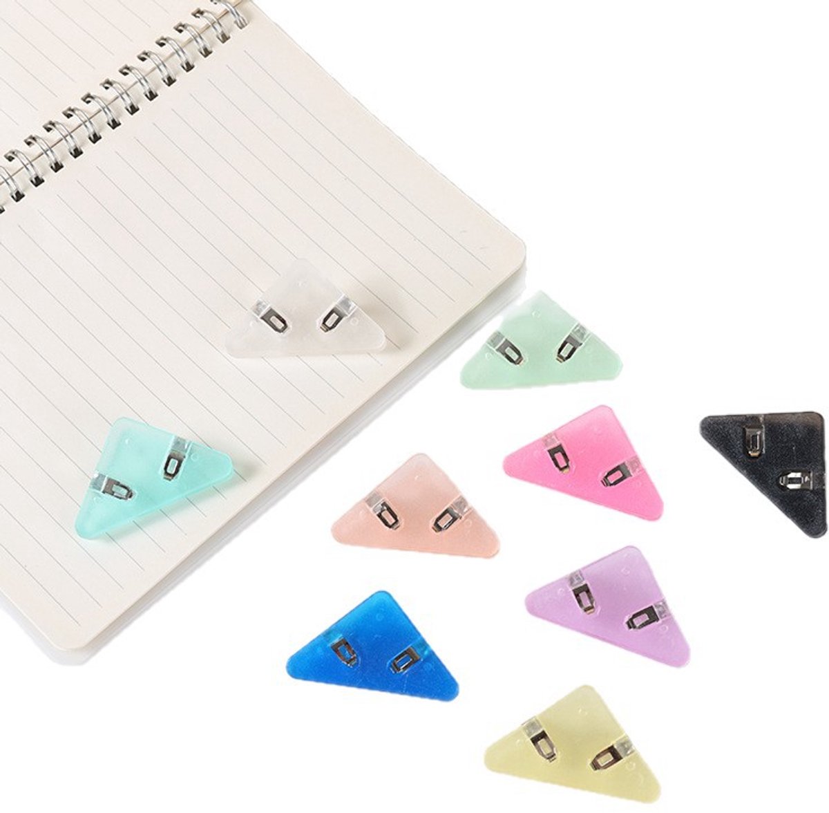 Klemmen - Examenmap - Examenpaperclip - kantoor clips - Kantoormappen - kantoor mappen - Papierklemmetjes - 12 stuks - Meerkleurig - 5*4*2cm