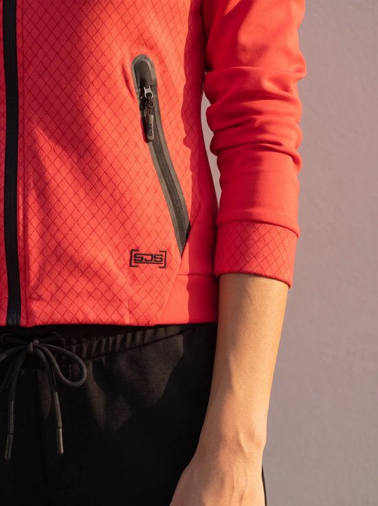 Sjeng Sports ROTONDA - Maat: S Watermelon - Tennis Vest Vrouwen - Sportvest - 87% polyester, 13% elastaan, foamy interlock
