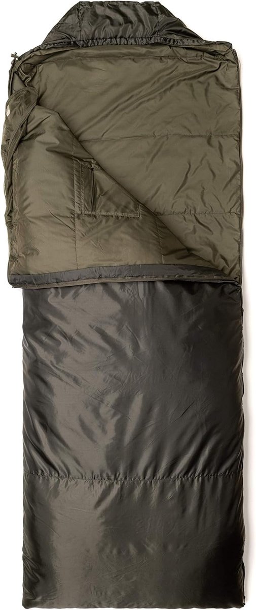 Reis Slaapzak - Compacte Slaapzak - Kamperen en Hiken - Lichtgewicht Isolatie - 218 cm Lang - Olijfgroen — afbeelding 4