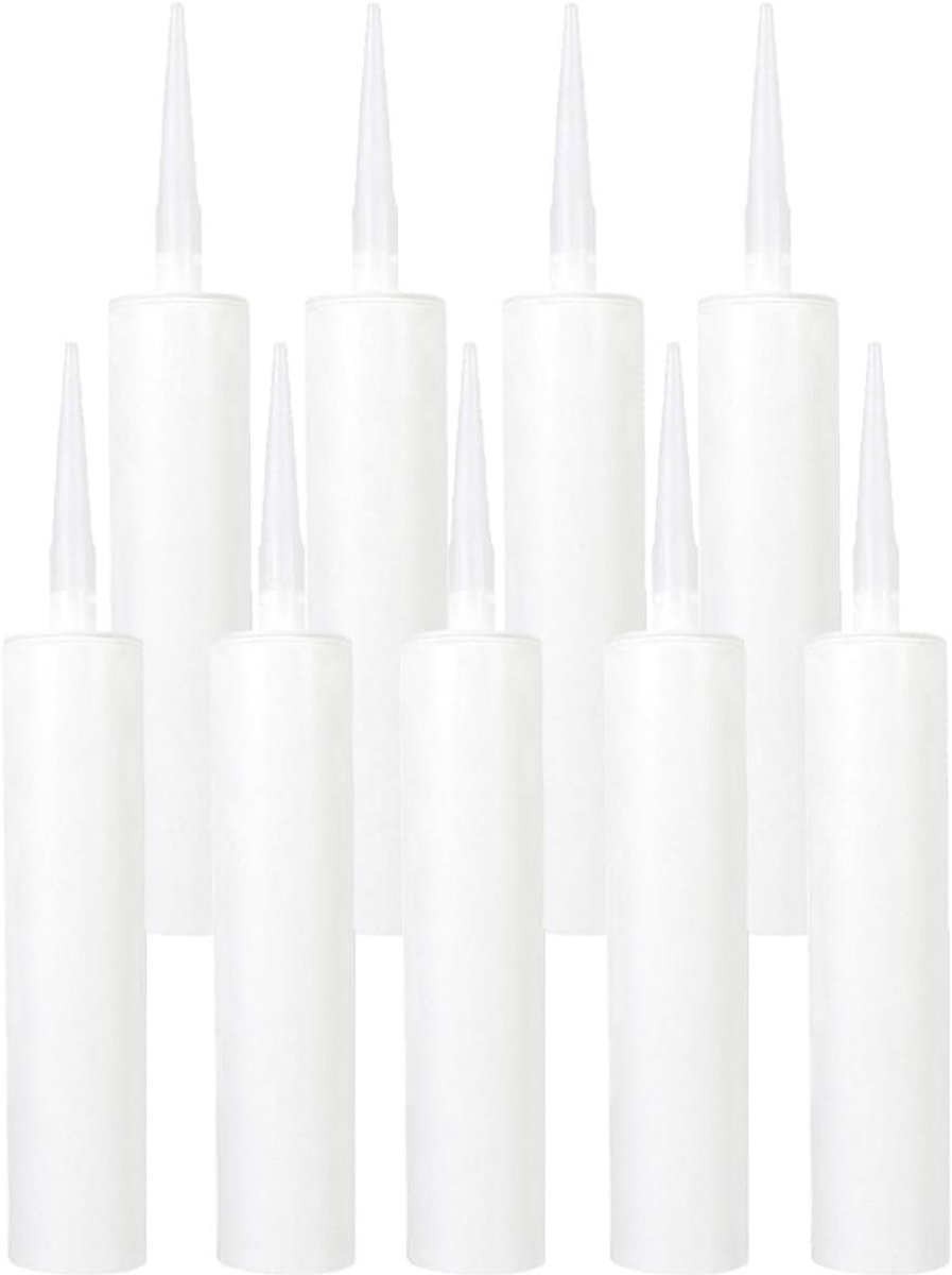 Lege Afdichtingsbuizen - Navulbare Patronen - Voegen Repareren - Set van 9 stuks - 9 stuks - Wit