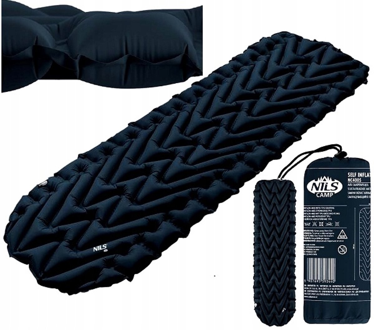 Nils Camp NC4005 Lichtgewicht Kampeermat 193x56cm - Comfortabel en duurzaam