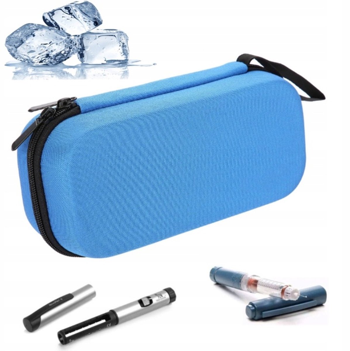 Isolatietas voor Insuline met Koelpacks 9x20x4 cm