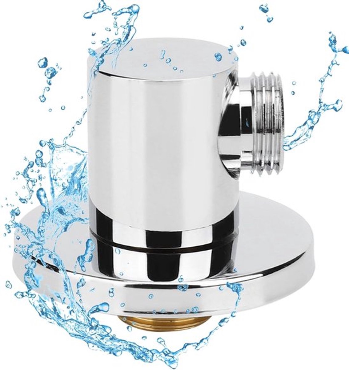 Verstelbare Wandconnector voor Doucheslang 1/2 Inch, Messing, Universele Aansluiting voor Badkameraccessoires en Douche Systemen