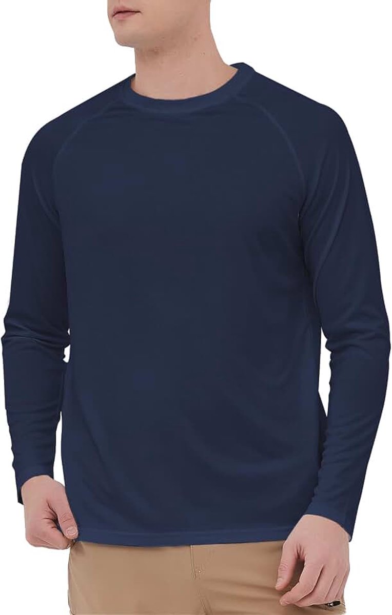 Rash Guard Shirts UPF 60+ UV-bescherming lange mouwen T-shirts sneldrogende surf zwemmen tops lichtgewicht ademend wandelen shirt watersport tops vest voor zwemmen hardlopen vissen