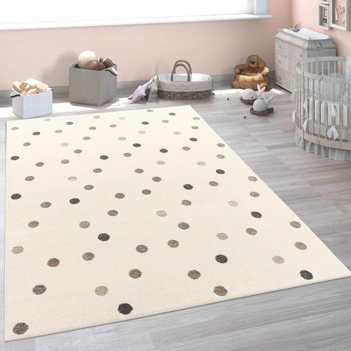 Home Kindertapijt Vloerkleed voor de kinderkamer Vloerkleed Kinderkamer Meisjes Jongens Verschillende Motieven En Formaten, Maat:160x220 cm, Kleur:Beige 3