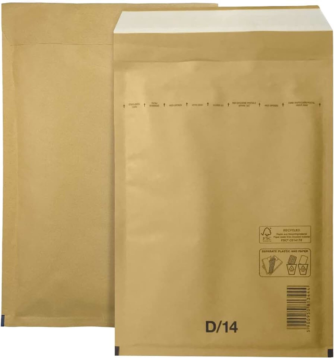 10 stuks noppenenveloppe D4 200x275mm bruin enveloppen gewatteerde recycling scheurvrije verzendzak met luchtfolie