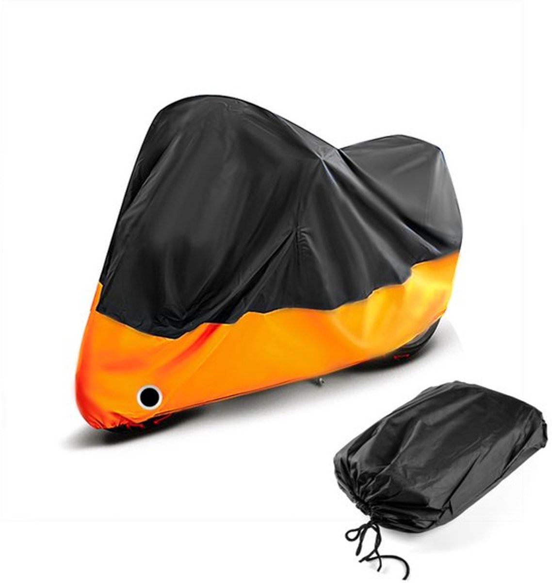 Motorfiets buitenhoes, waterdicht en koudbestendig 210D Oxford garage binnenhoes, geschikt voor lichte motoren en scooters XXL (L*B*H: ca. 245x105x125 cm).