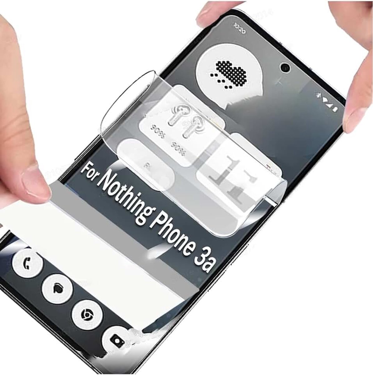 2 STKS Hydrogel Screen Protector voor Niets Telefoon 3a/3a Pro, TPU Beschermende Film, Zachte Screen Protector [HD] (NIET Glas)