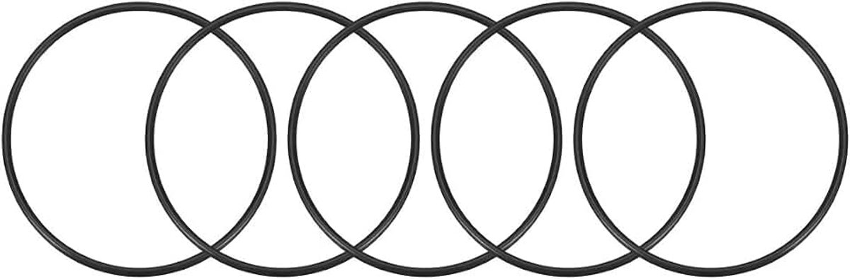 Sourcing map 5 stuks O ringen rubber 108 mm binnendiameter 115 mm OD 3,5 mm breedte rond DE 95mmx88mmx3.5mm