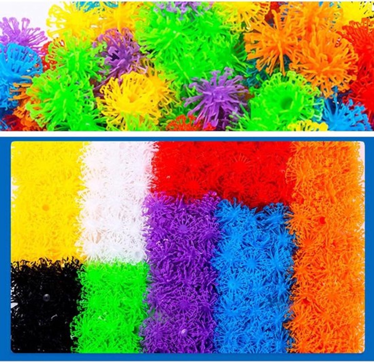 Creatieve DIY Bouwstenen met Plakkerige Ballen voor Kinderen vanaf 3 Jaar - 400 Capsules en 36 Accessoires voor Gezinsplezier en Reizen