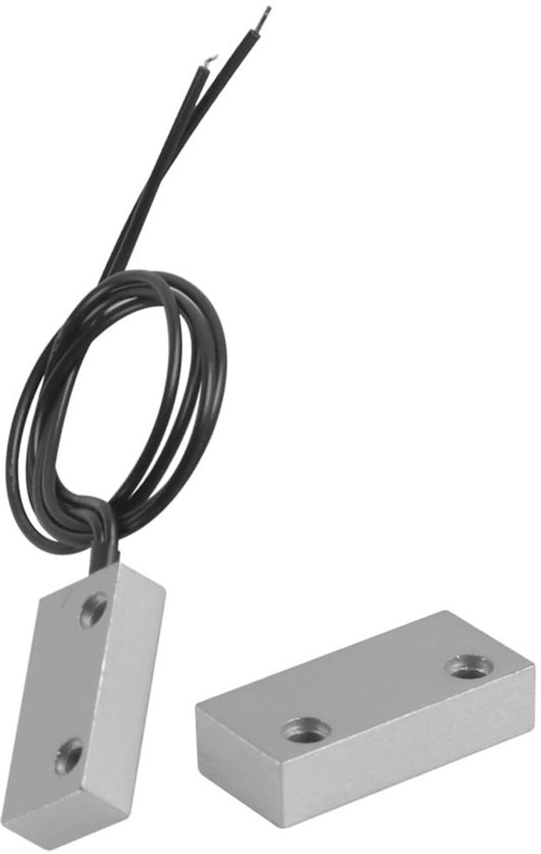 Deursensor Magnetische Alarm - Deurschakelaar - Deurcontact - Alarm voor Thuisbeveiliging - Zinklegering - Detectieafstand 25-35 mm