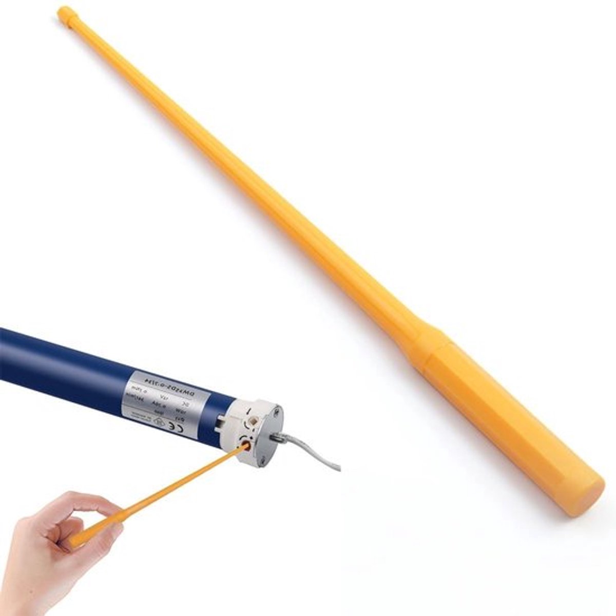 Stang Duurzaam 19,5 cm - Rolluikmotor - Gemotoriseerde Gordijnen - Flexibele Kunststof Buis - Zeskantschroeven - Eenvoudige Aanpassing - Afstelstang