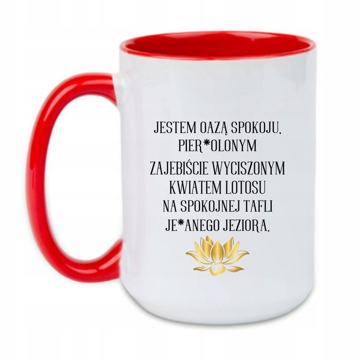 Mok "Oase van Vrede" Lotus 450ml - Uniek Cadeau