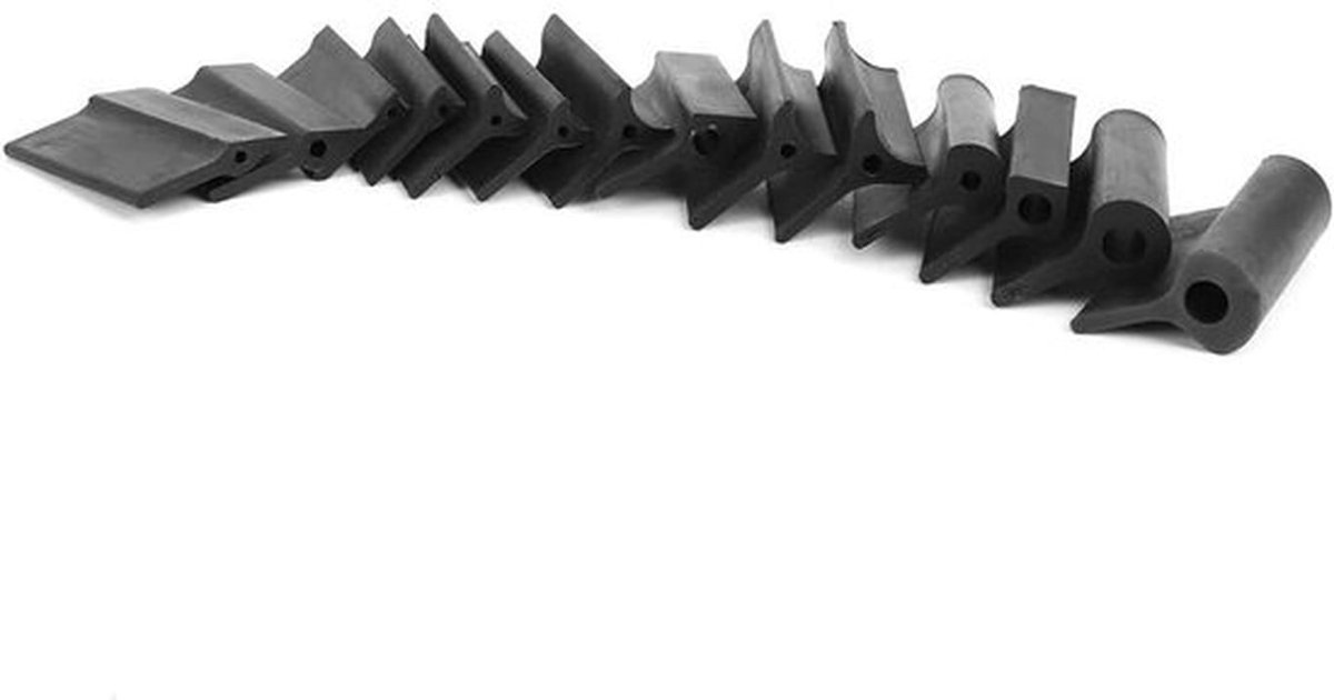 - Schuurblok Rubber Schuurpapier - Schuurblokken - Flexibele Contour Polijsten - Houtbewerking Gereedschap - Geschikt voor - Dura Block - Mat - 14 Stks - Voorgevormde Grips Pad