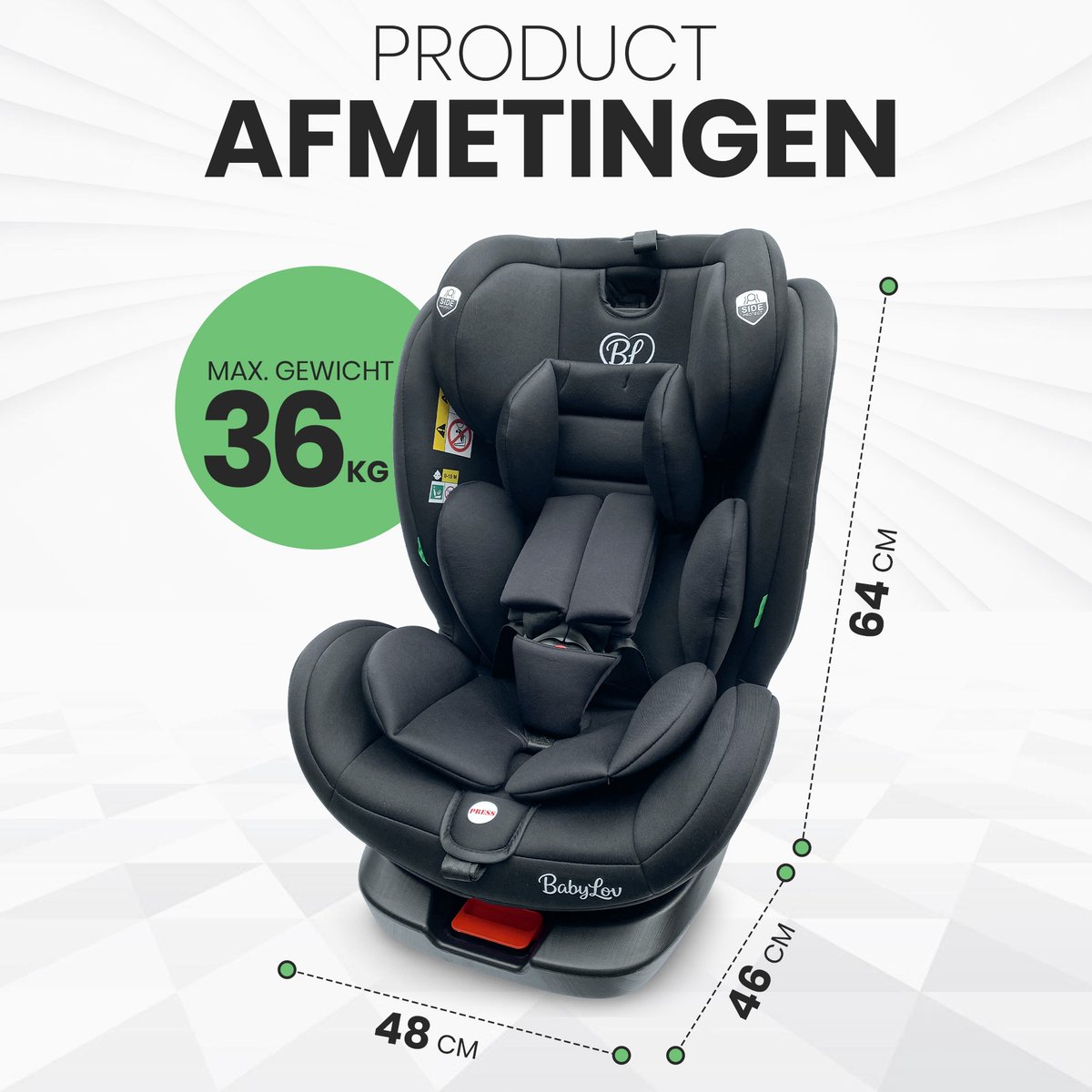 Online Gadget World BabyLov Autostoel 360° Draaibaar thumbnail 6