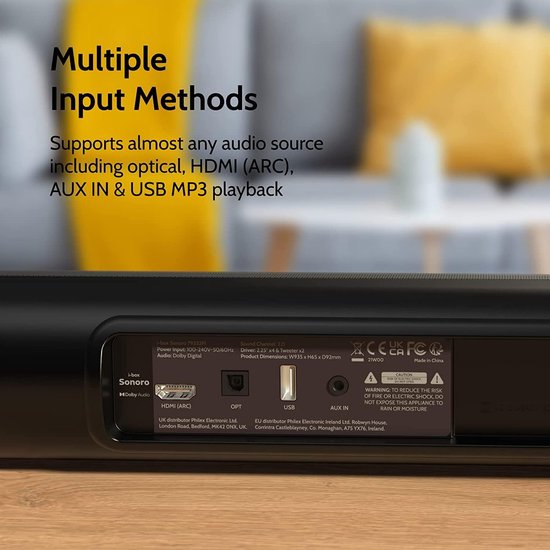 Geluidssysteem - Home Audio - Film Kijken - Dolby Audio - 60 Watt - Zwart — afbeelding 2