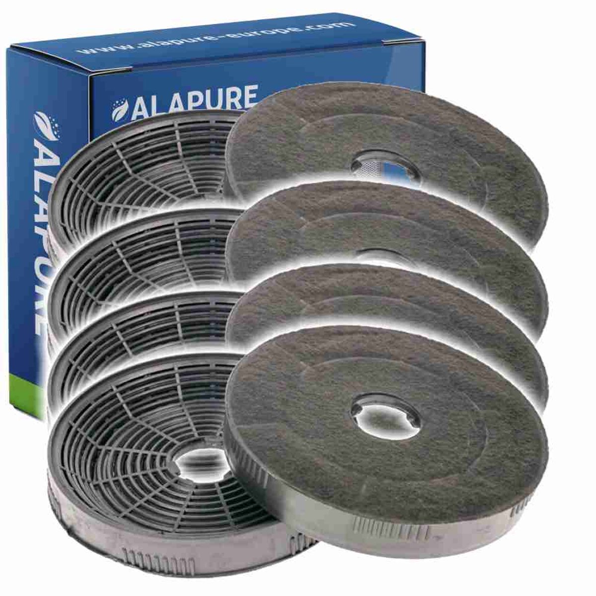 4x Koolstoffilter voor Grundig 971100007 / 9189204771 (2 St.)