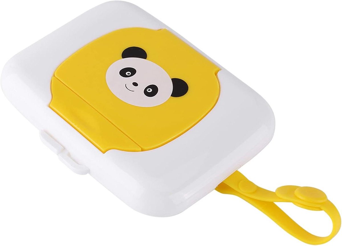 Doos Natte Doekjes - Baby Wipes Dispenser - Voor Onderweg - Met Draagriem - 16.4 x 11.7 cm