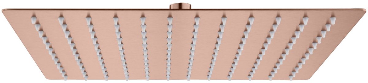 ALONI vierkante rainshower – 30x30 cm – geborsteld koper