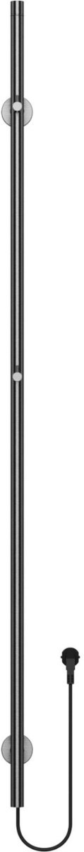 BELRAD Badkamer radiator staafmodel elektrisch 1500x63x127 mm - Enkel - Gunmetal - 60W