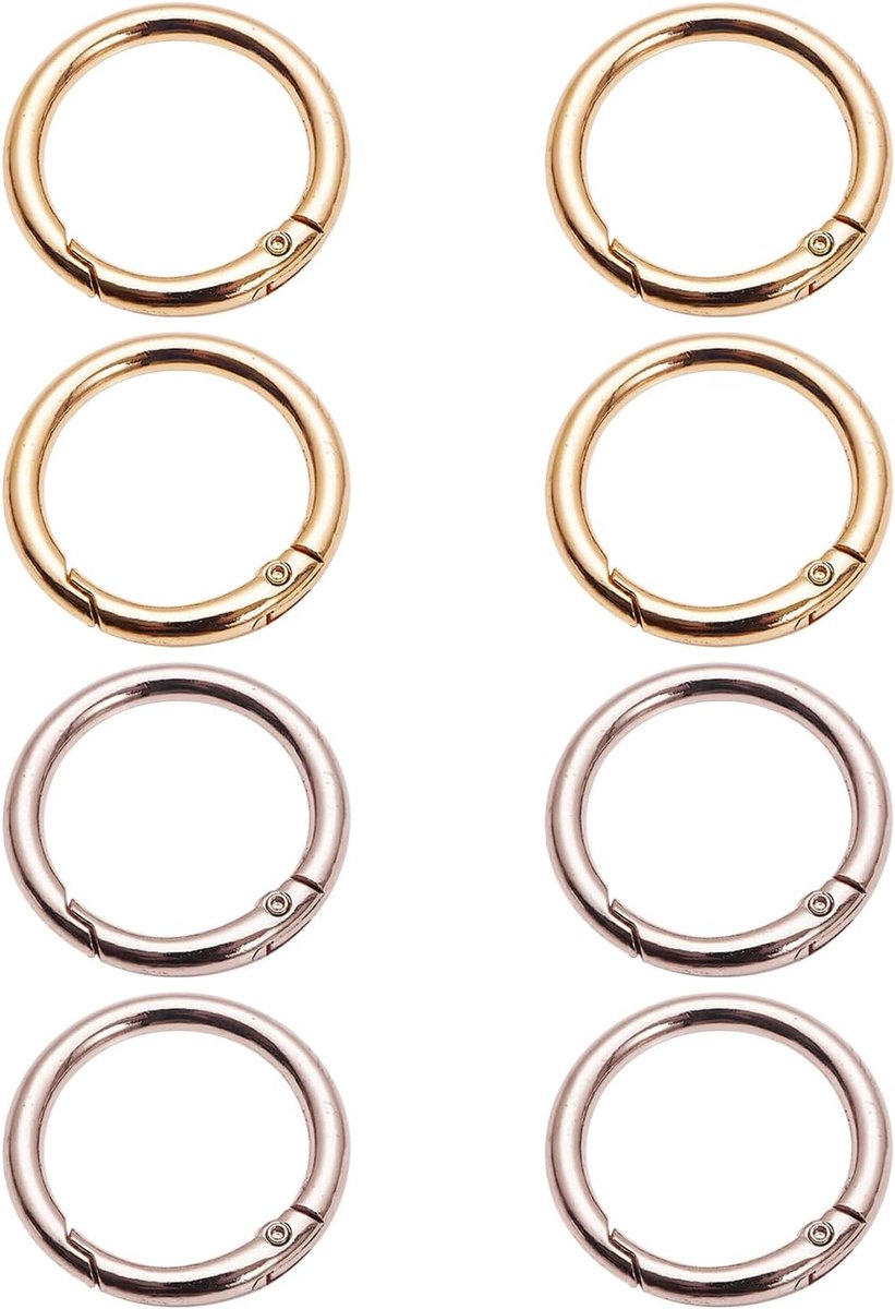 8-Koppige Metalen Veerspoelen, Sterke En Duurzame, Creatieve Multifunctionele Open Ring Gesp, Herbruikbare, Eenvoudige Verbindingsring Voor Ambacht.