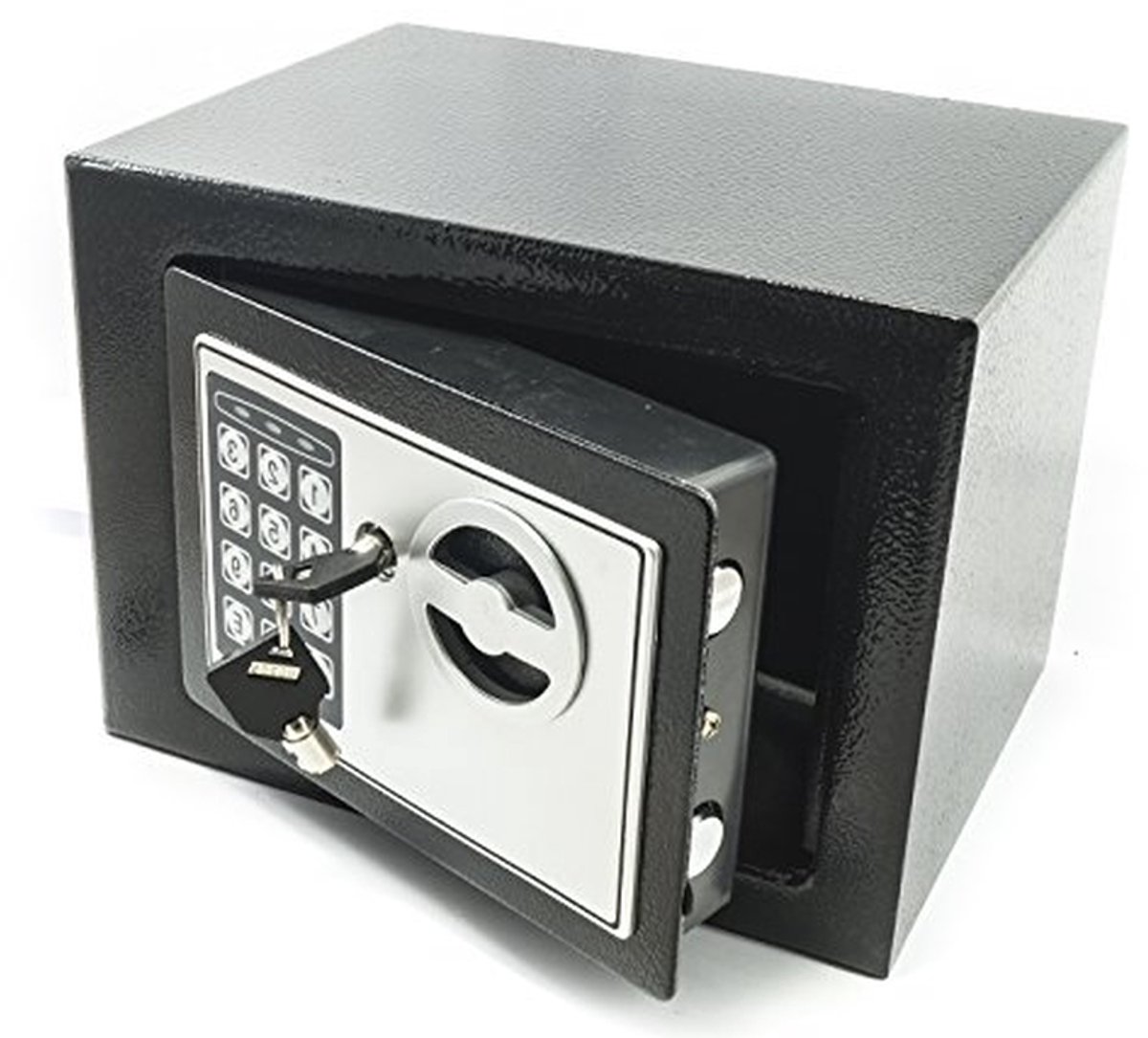 Wandkluis - Digitale kluis - Veilige opslag - Elektronisch slot - 23 x 17 x 17 cm - Donkergrijs