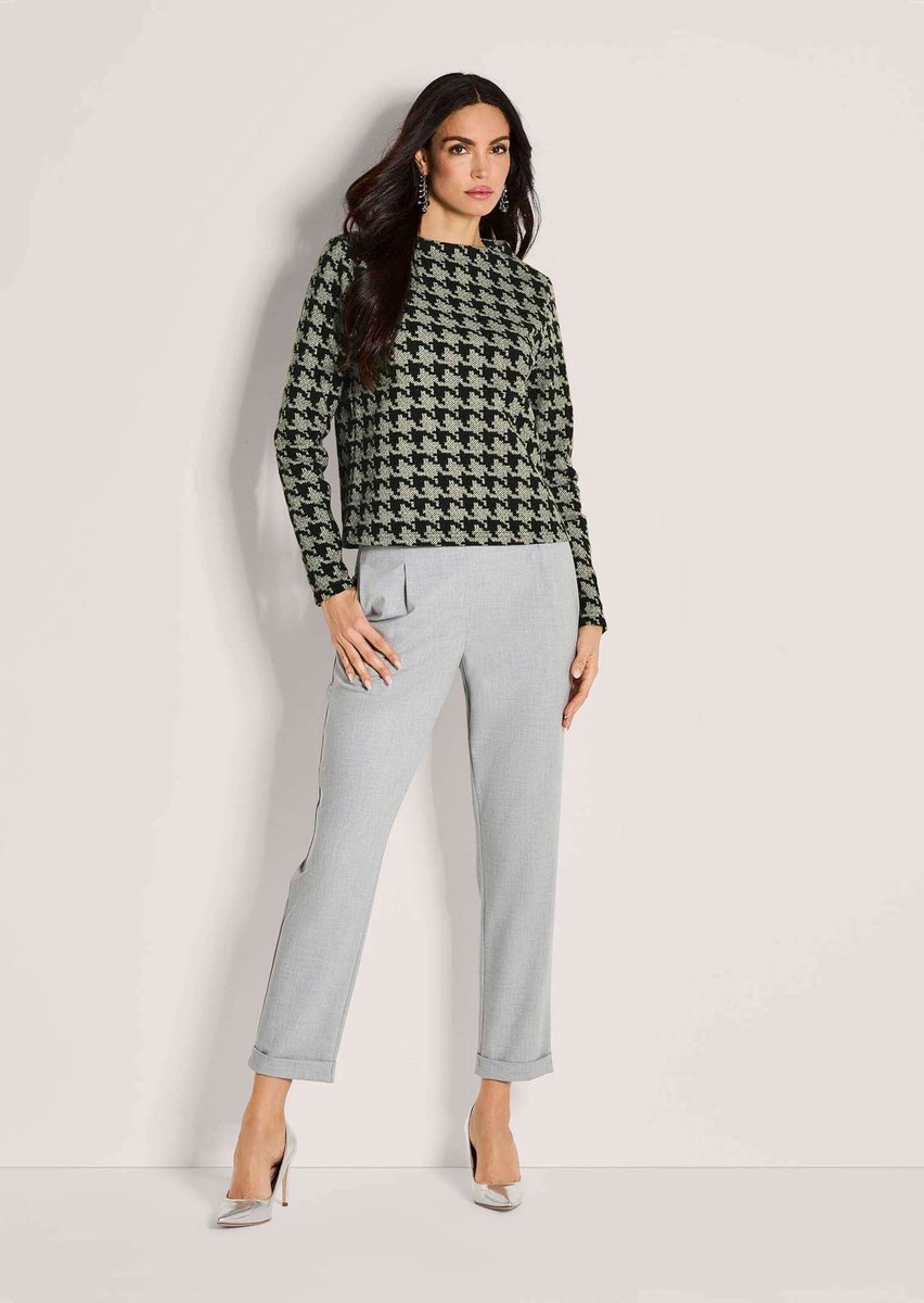 MADELEINE Sweatshirt Sweatshirt met pied-de-poule-motief