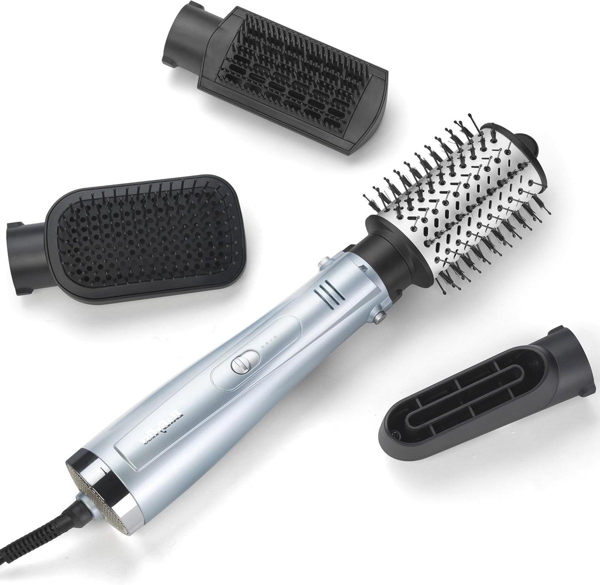 Heteluchtborstel - Haardroger Styler - Haar Stijlen - 4-in-1 Functionaliteit - 1000 Watt - Zwart