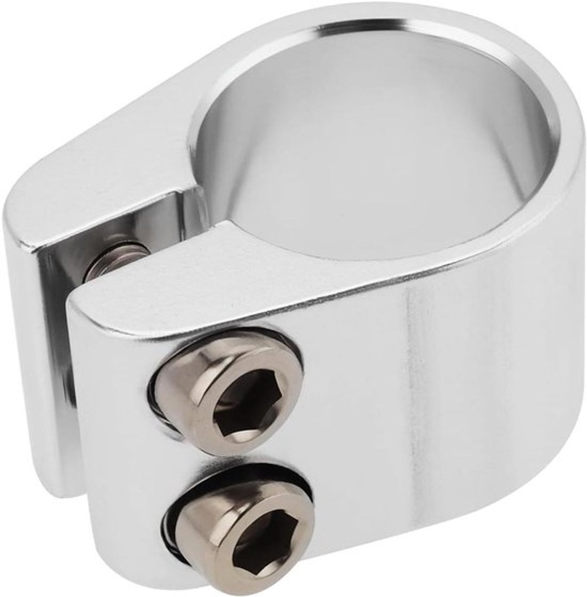 Fiets zadelpen klem - 1 inch - Aluminium legering - Zilver - Montage - Geschikt voor fietsen - 25.4mm 1 st.