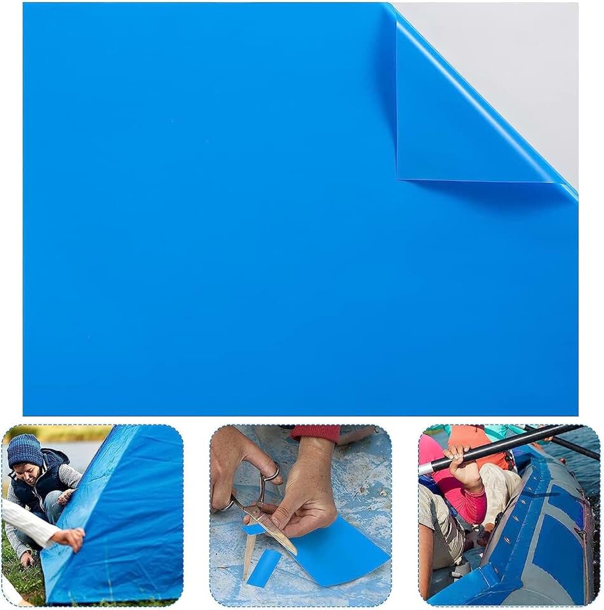 Zelfklevende Zwembadpleisters voor Onderwater, Zelfklevende Reparatiepleisters voor Zwembad, Pvc-Zwembadreparatieset, Zwembadpleisters, voor Waterbed, Opblaasbare Banken/Zwembaden